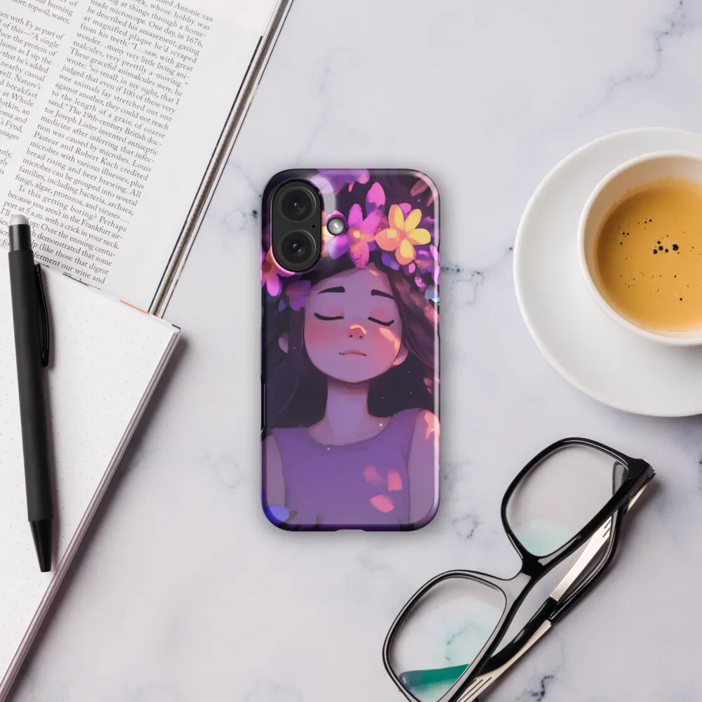 Dreamy Floral Girl 
 iPhone 15 Pro | Snap Case