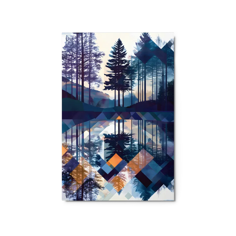 Geometric Forest Reflection | Art Print