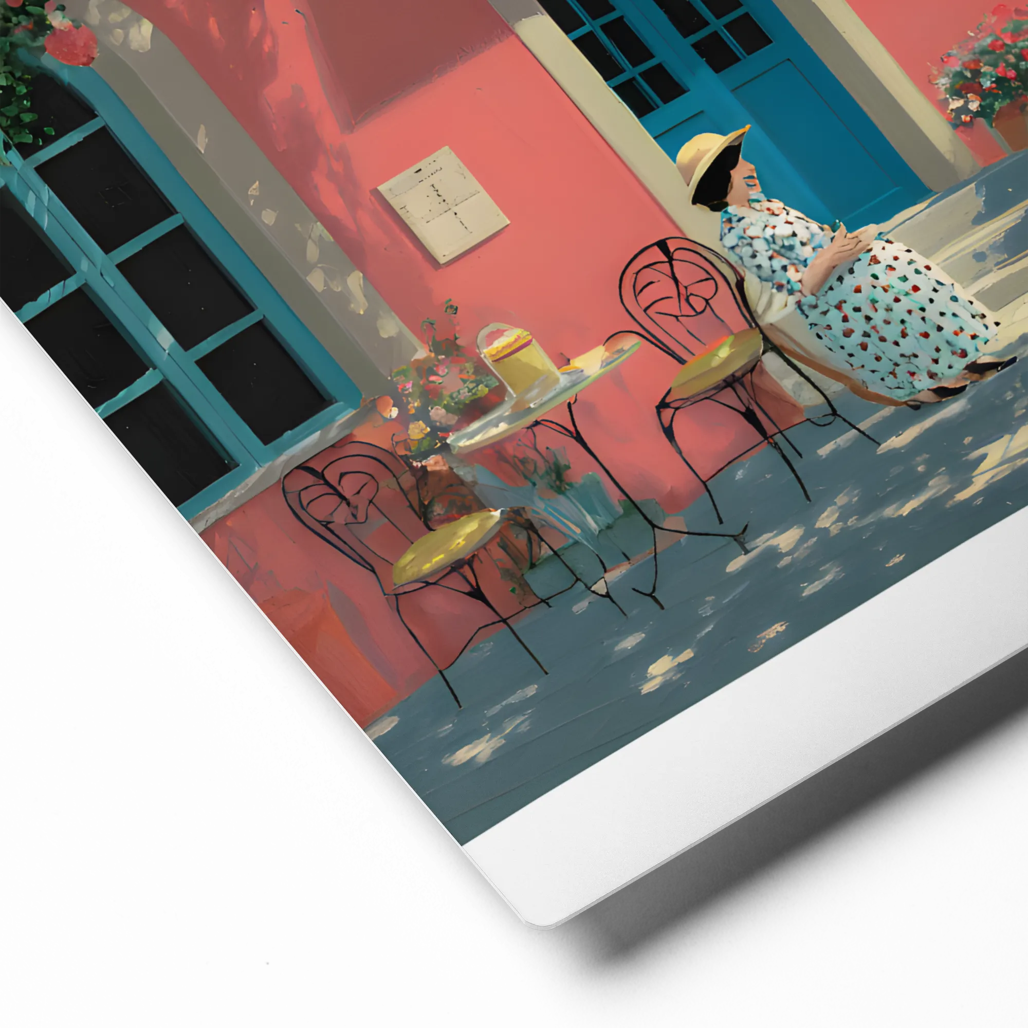 Mediterranean Afternoon 
 Canvas with Brown Frame