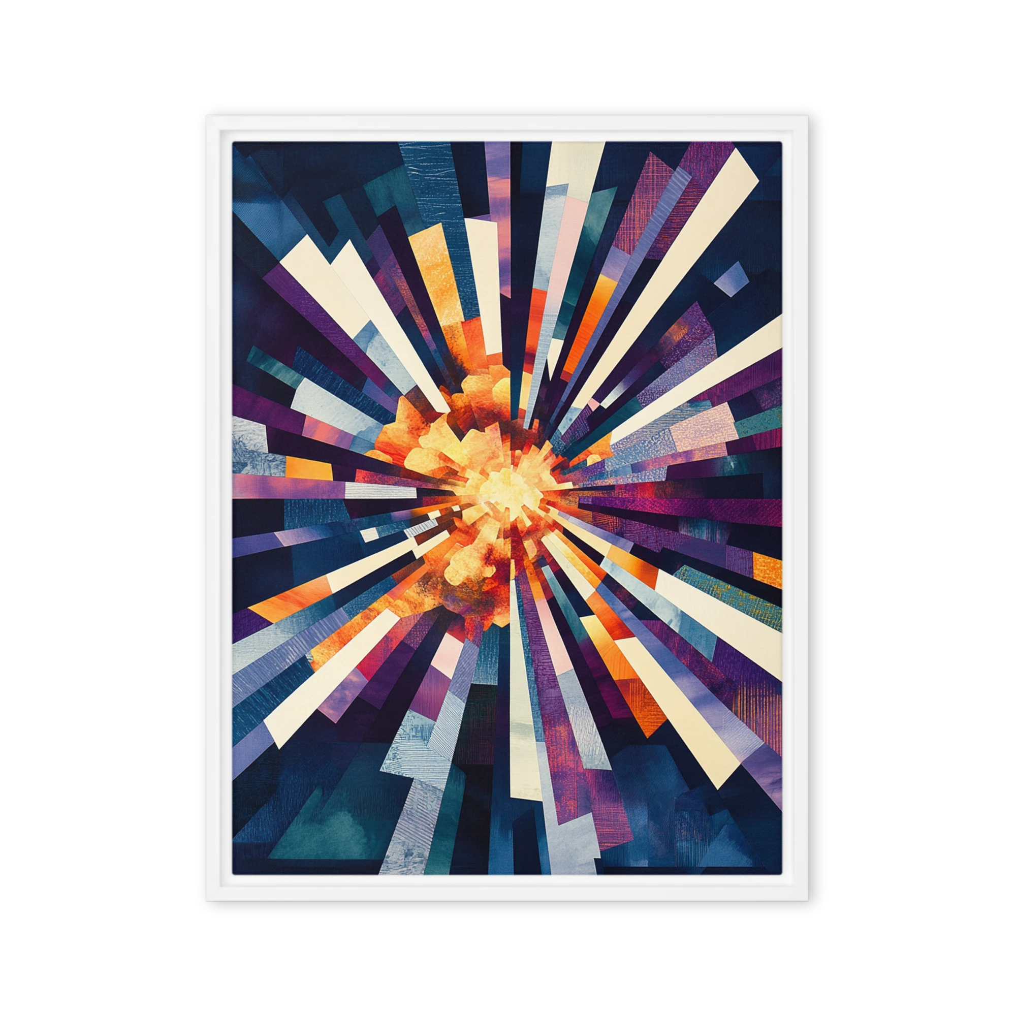 Modern Shape Art for Composed Rooms — Order in Color