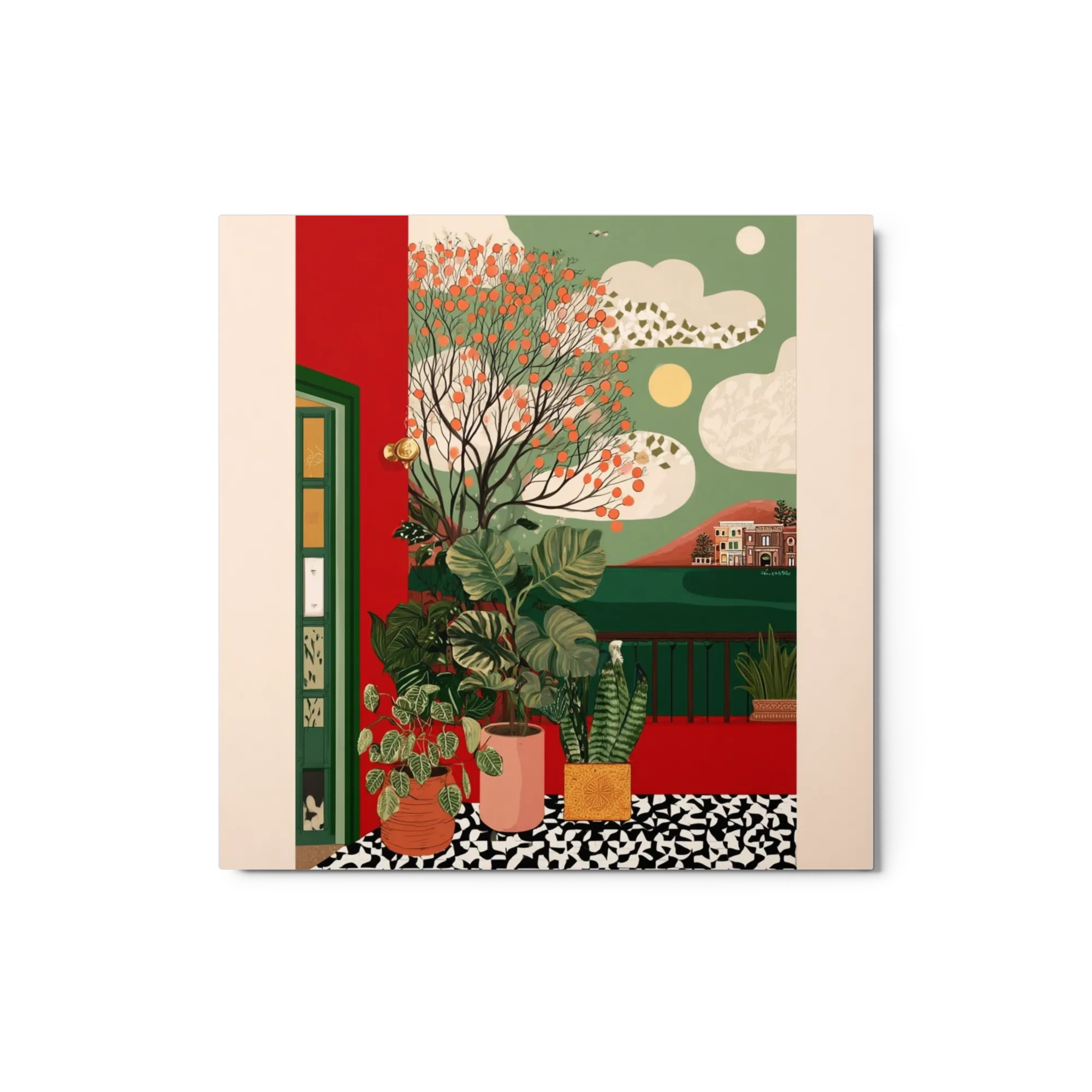 Terrace with Orange Tree