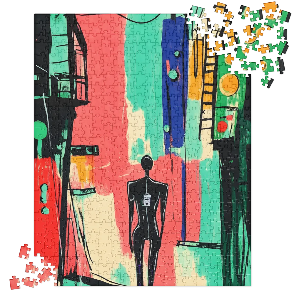 Urban Solitude in Color 
 Jigsaw Puzzle in Tin Box