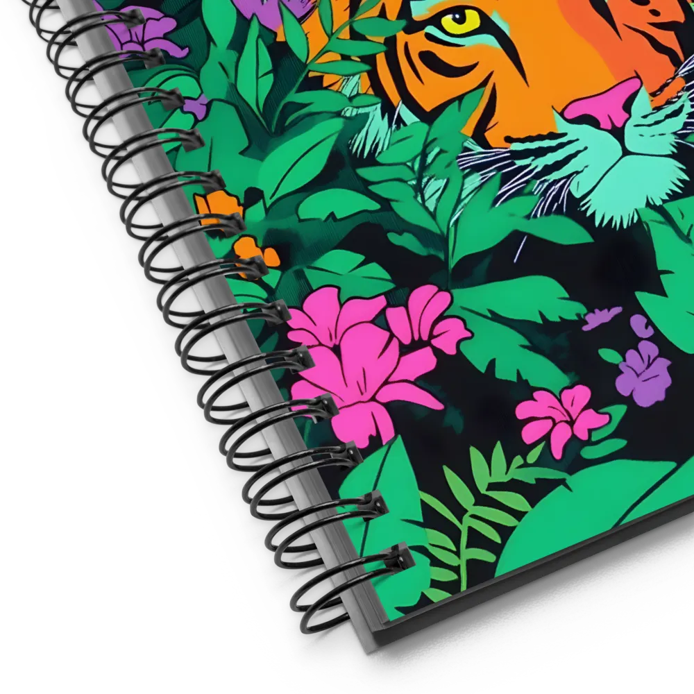 Jungle Tiger Pop Art 
 Spiral Notebook | 140 pages