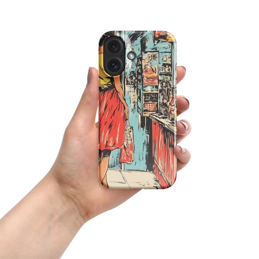Retro Storefront Scene 
 iPhone 14 Pro | Tough Case