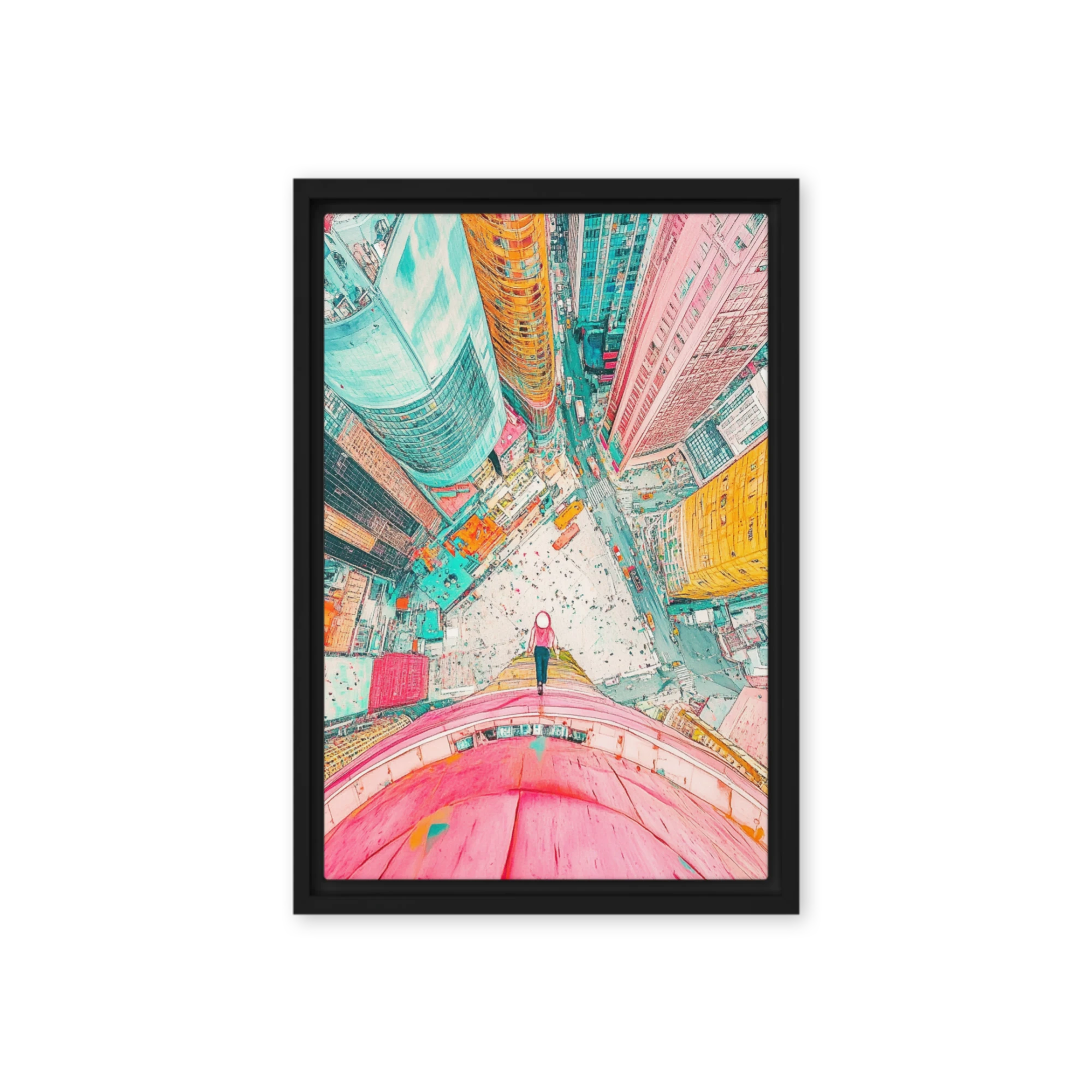 Surreal Aerial Urban Landscape