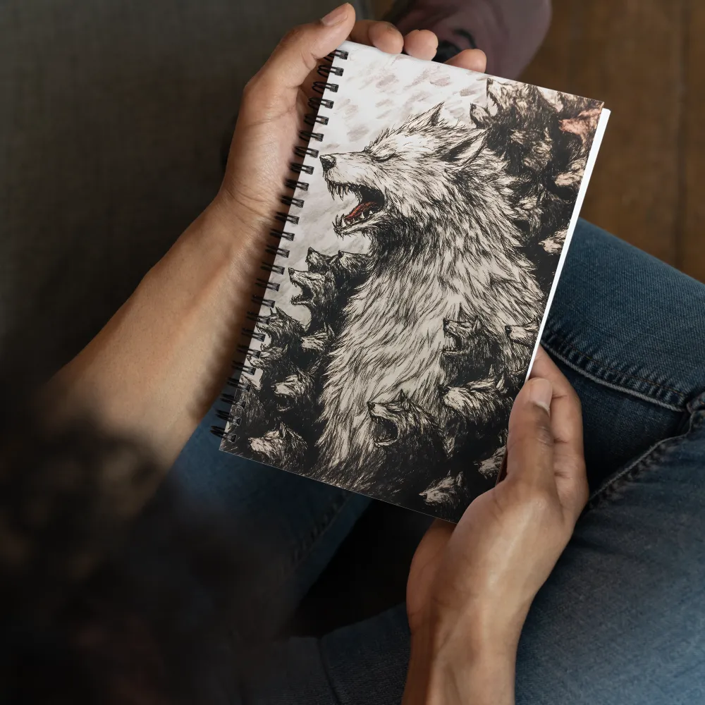 Roaring Wolf Pack 
 Spiral Notebook | 140 pages