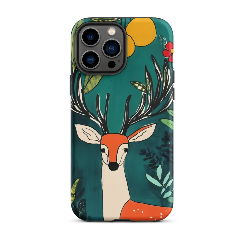 Deer with Oranges and Flora | Phone Case