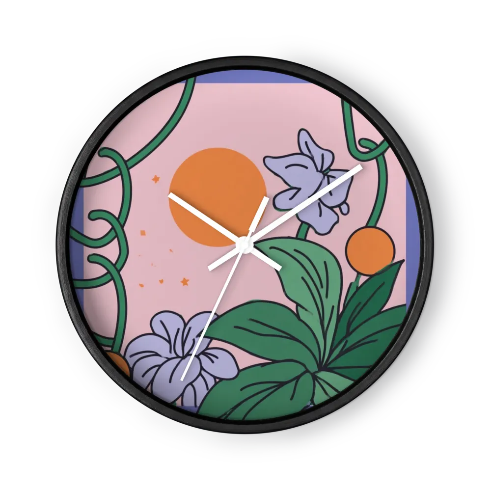 Sunlit Botanical Garden | Wall Clock