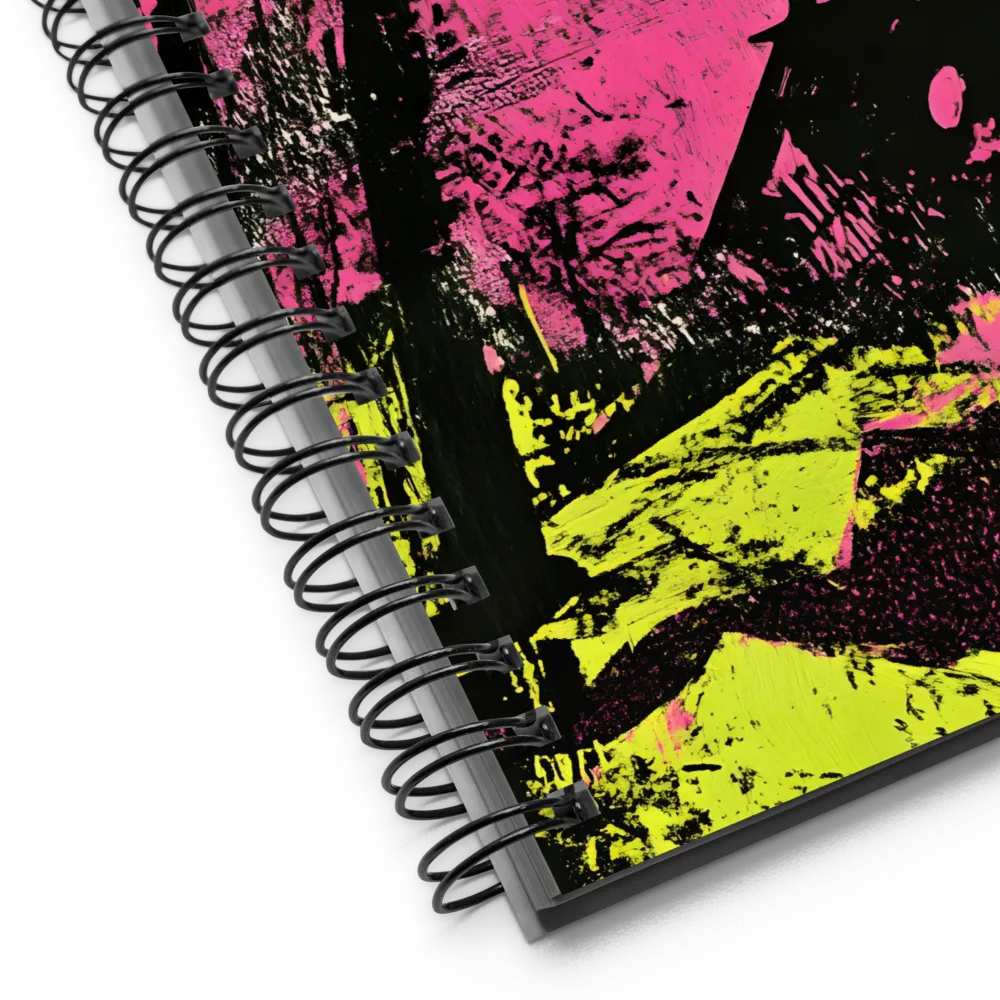 Neon City Moonscape 
 Spiral Notebook | 140 pages