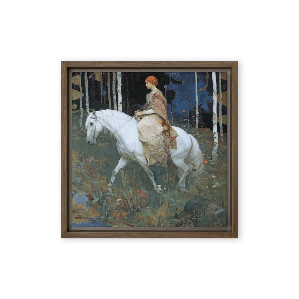 Maiden and White Steed | Art Print