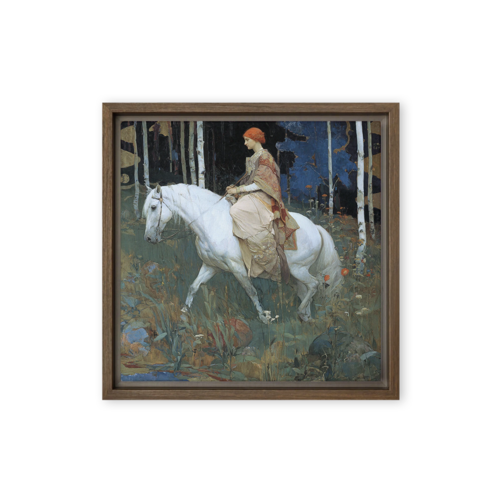 Maiden and White Steed | Art Print