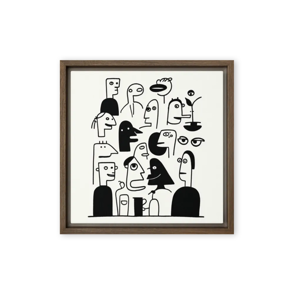 Abstract Faces 
 Metal Print | 12″x 12″