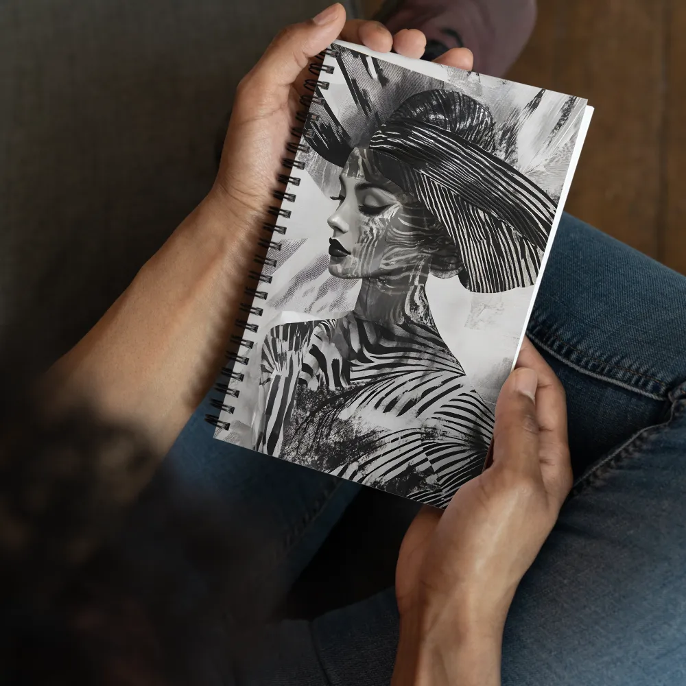 Enigmatic Zebra Lady 
 Spiral Notebook | 140 pages