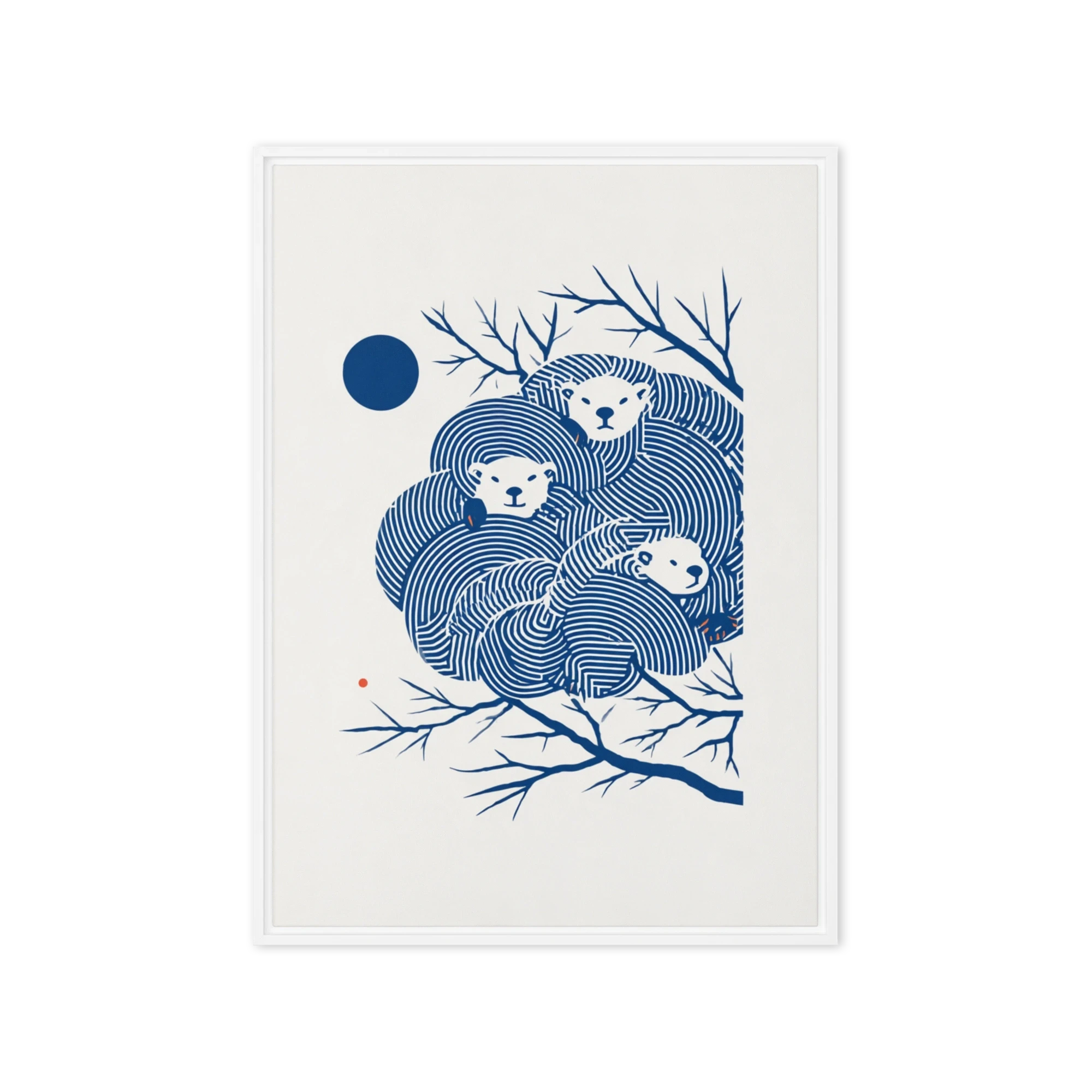 Polar Bears in Tree | Art Print
