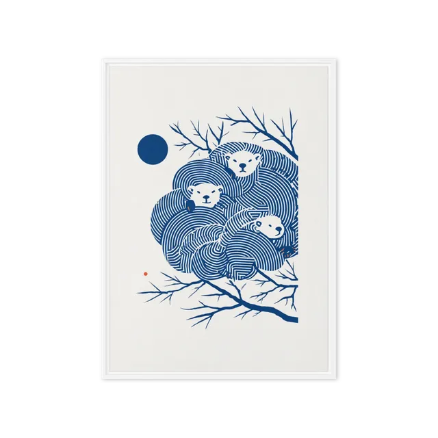 Polar Bears in Tree | Art Print