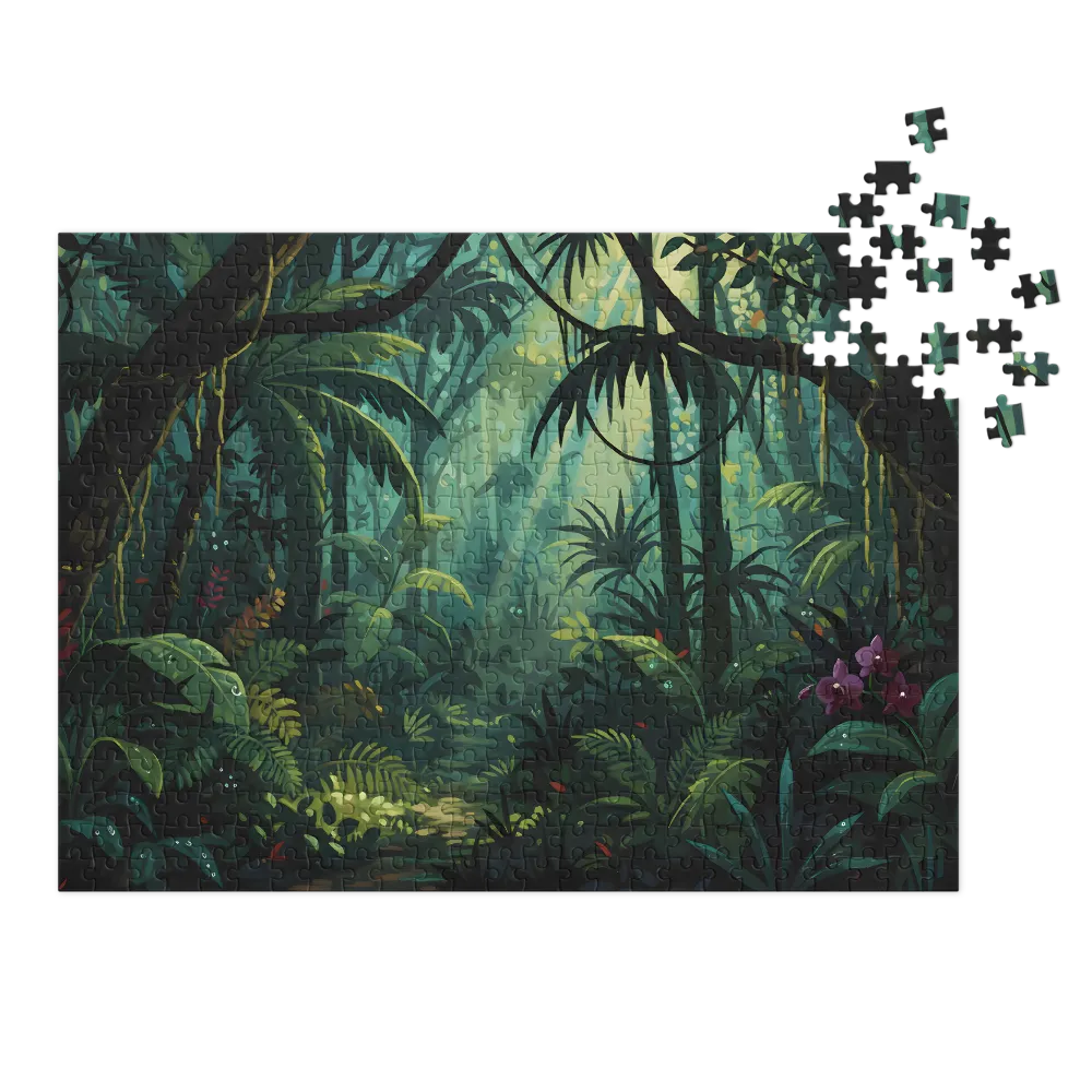 Whispering Canopy 
 Jigsaw Puzzle in Tin Box