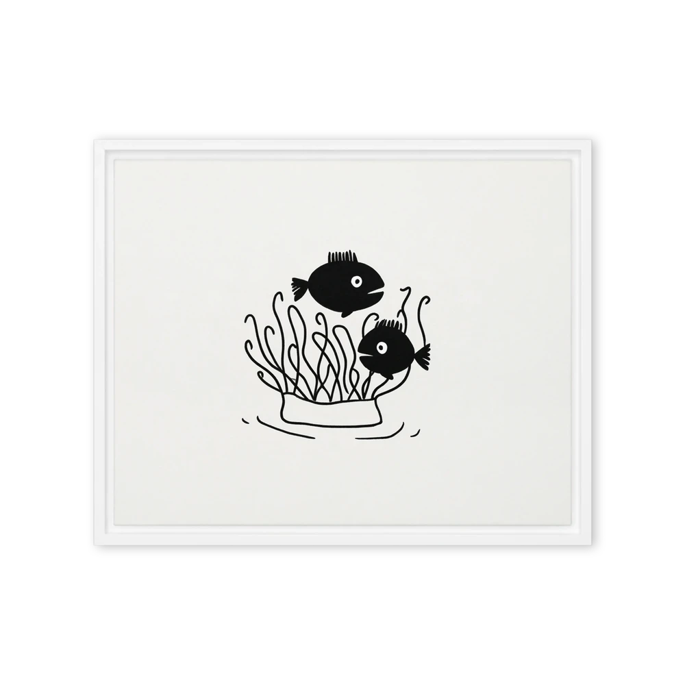 Two Black Fish | Art Print