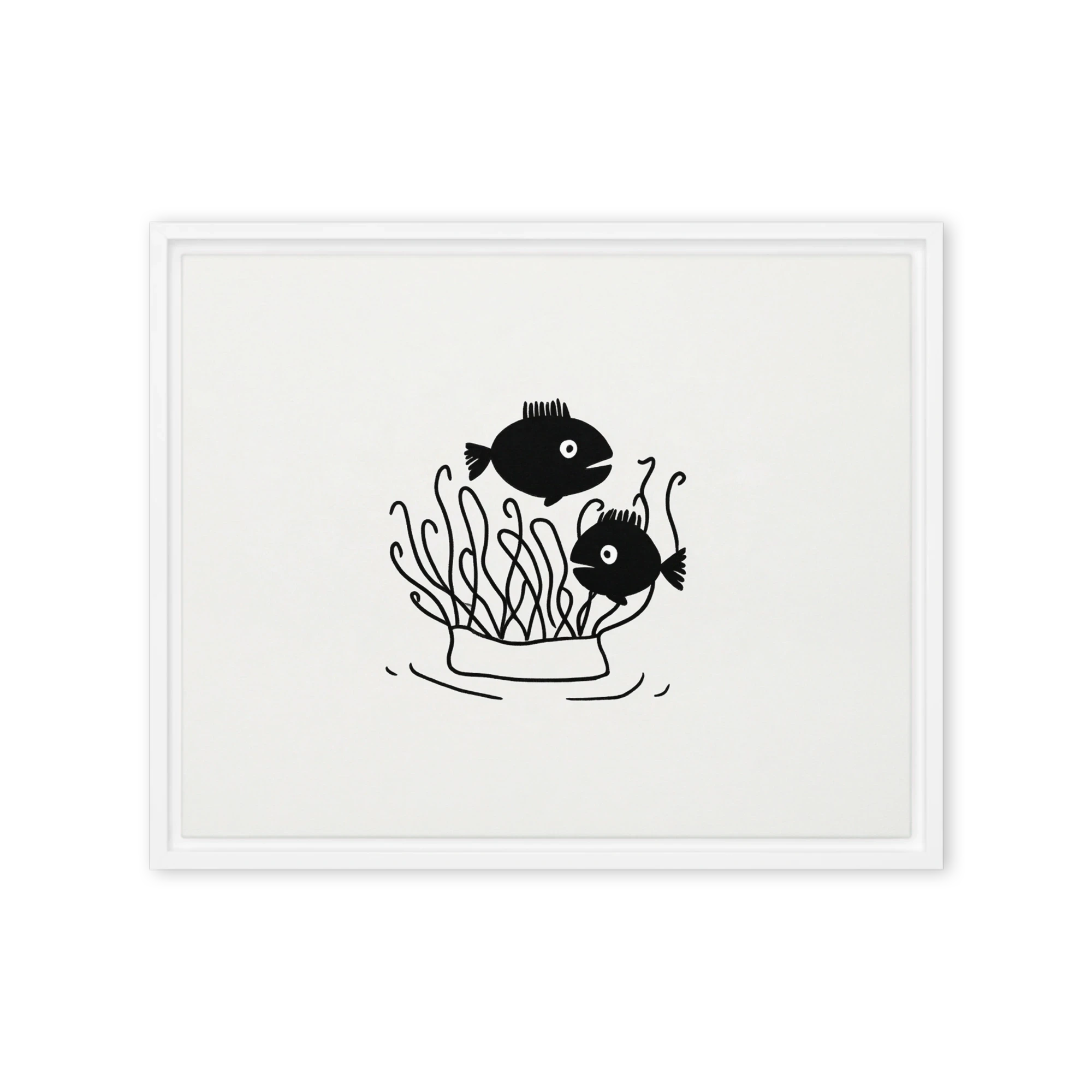Two Black Fish | Art Print