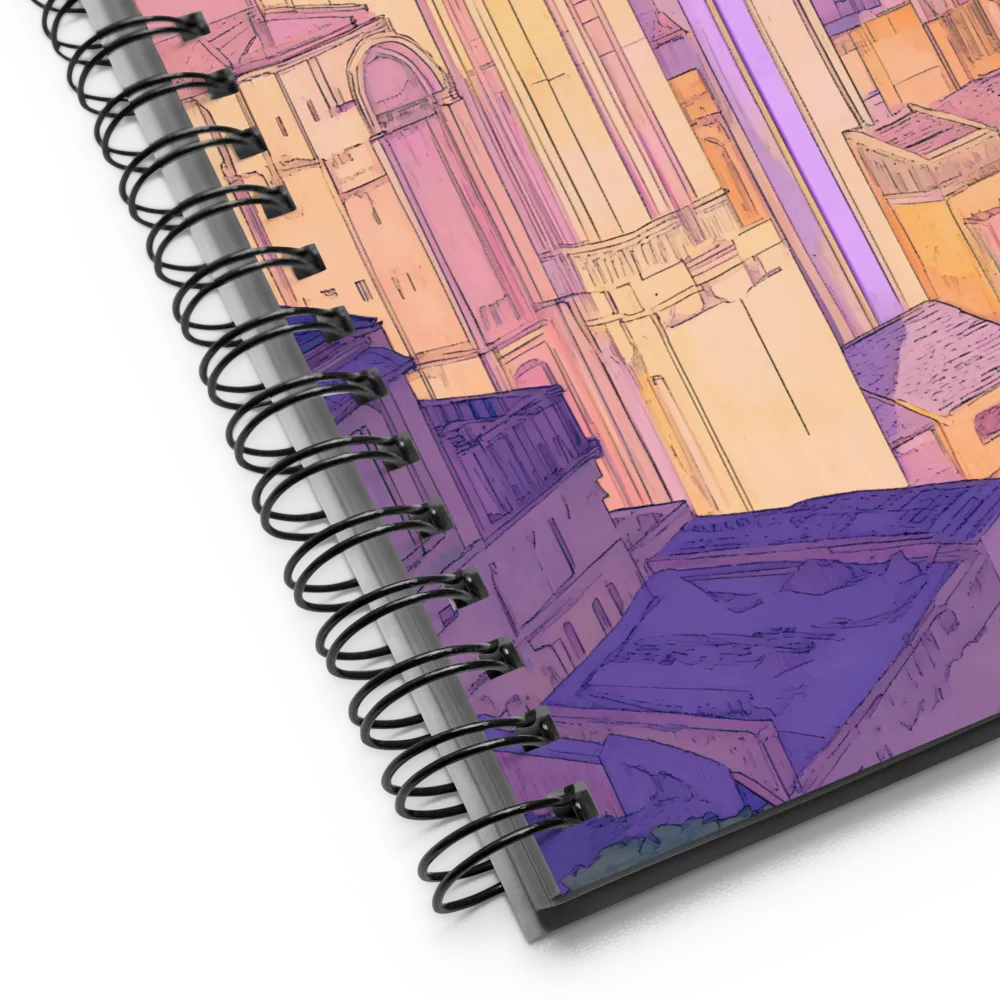 Pastel City Towers 
 Spiral Notebook | 140 pages