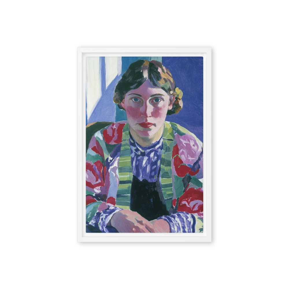 Portrait of a Woman in Vibrant Hues | Art Print