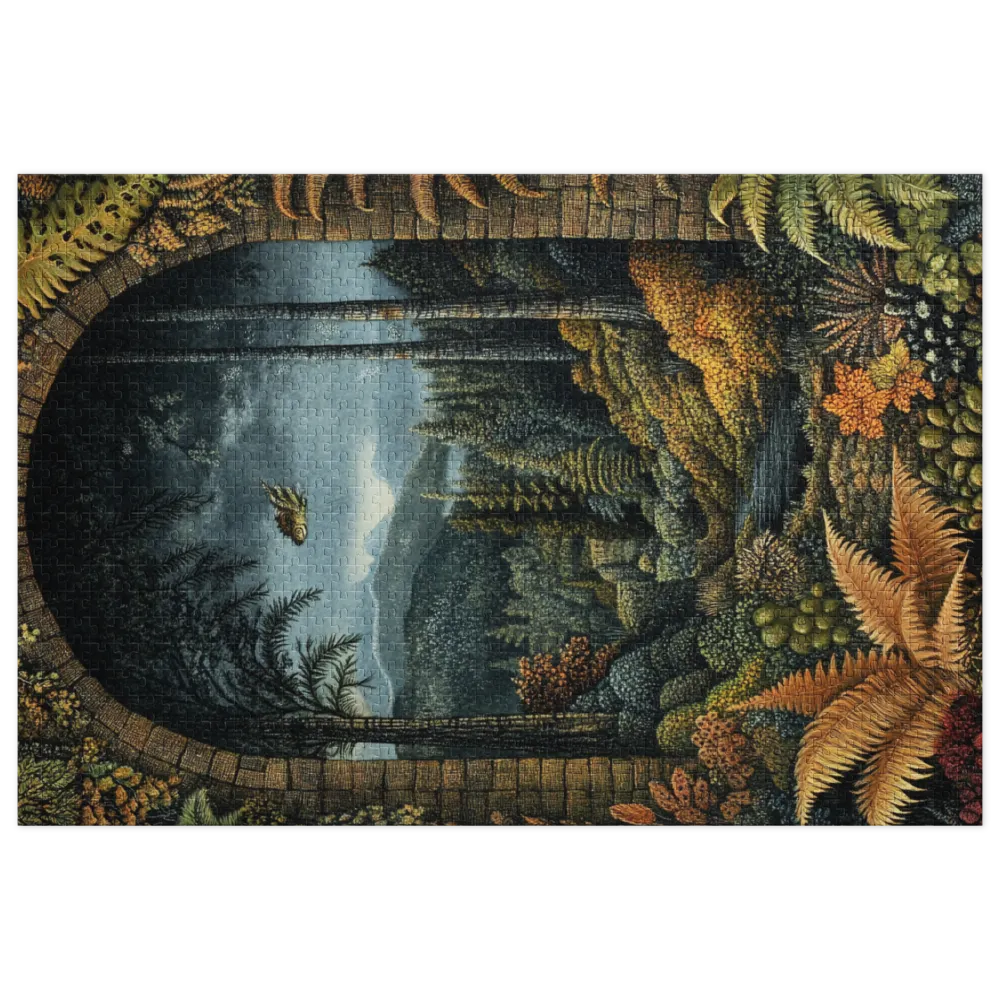 Um Olhar para o Reino Antigo 
 Puzzle em caixa de metal