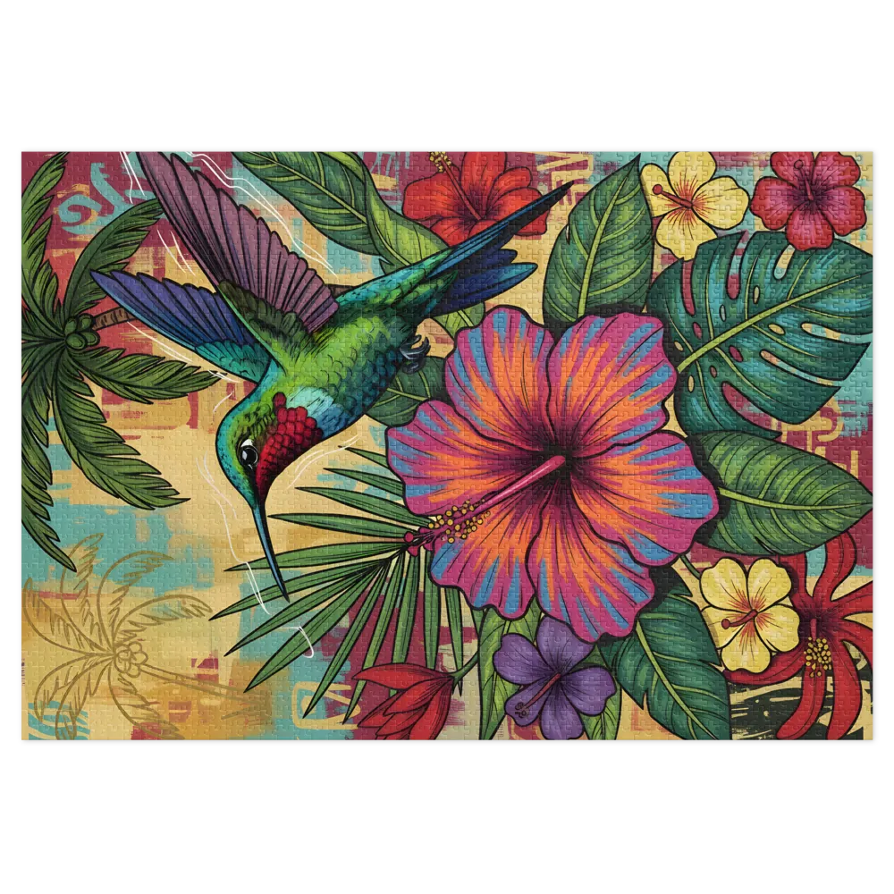 Hummingbird & Hibiscus | Jigsaw Puzzles