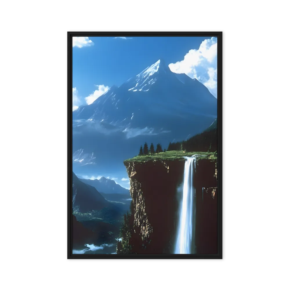 Majestic Mountain Waterfall 
 Canvas | 20″x 28″