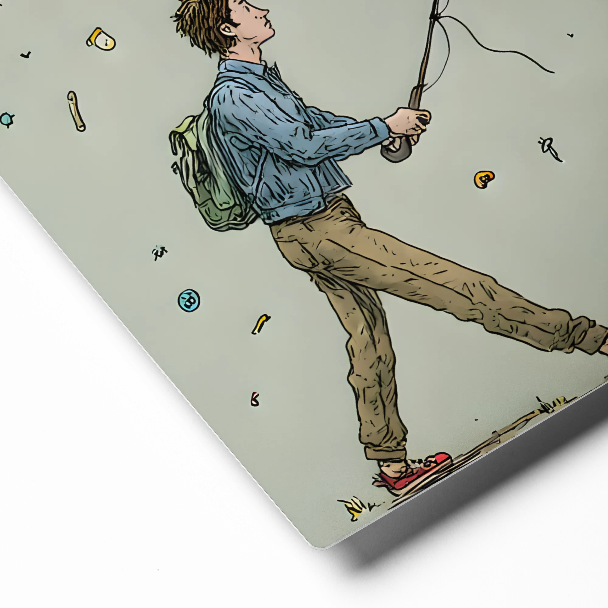 Frog Fisherman's Catch | Art Print