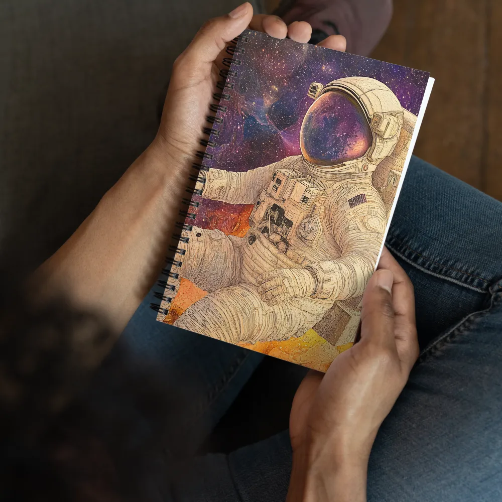 Cosmic Explorer Mosaic 
 Spiral Notebook | 140 pages