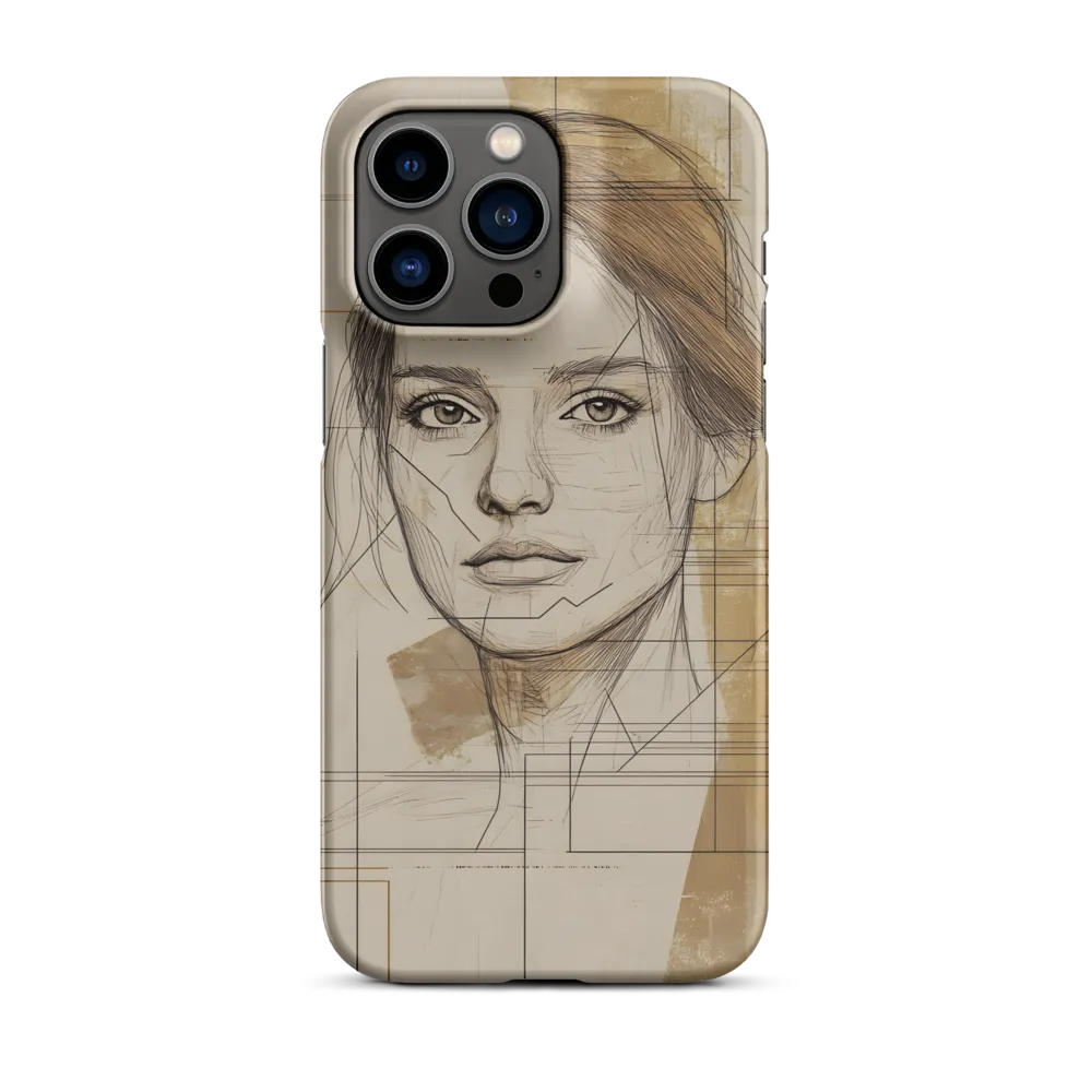 Modern Minimalist Portrait of a Woman | Phone Case