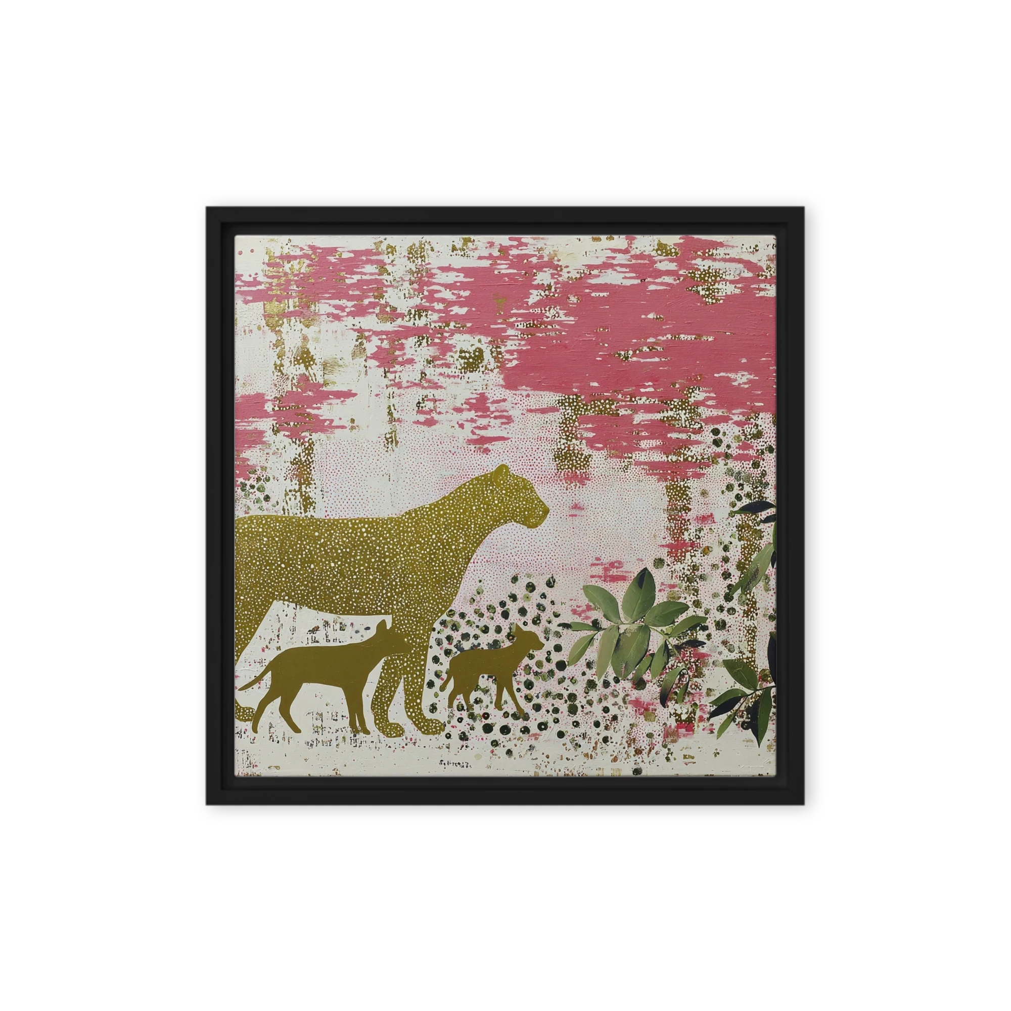 Leopard in Pink Realm