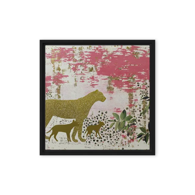 Leopard in Pink Realm | Art Print
