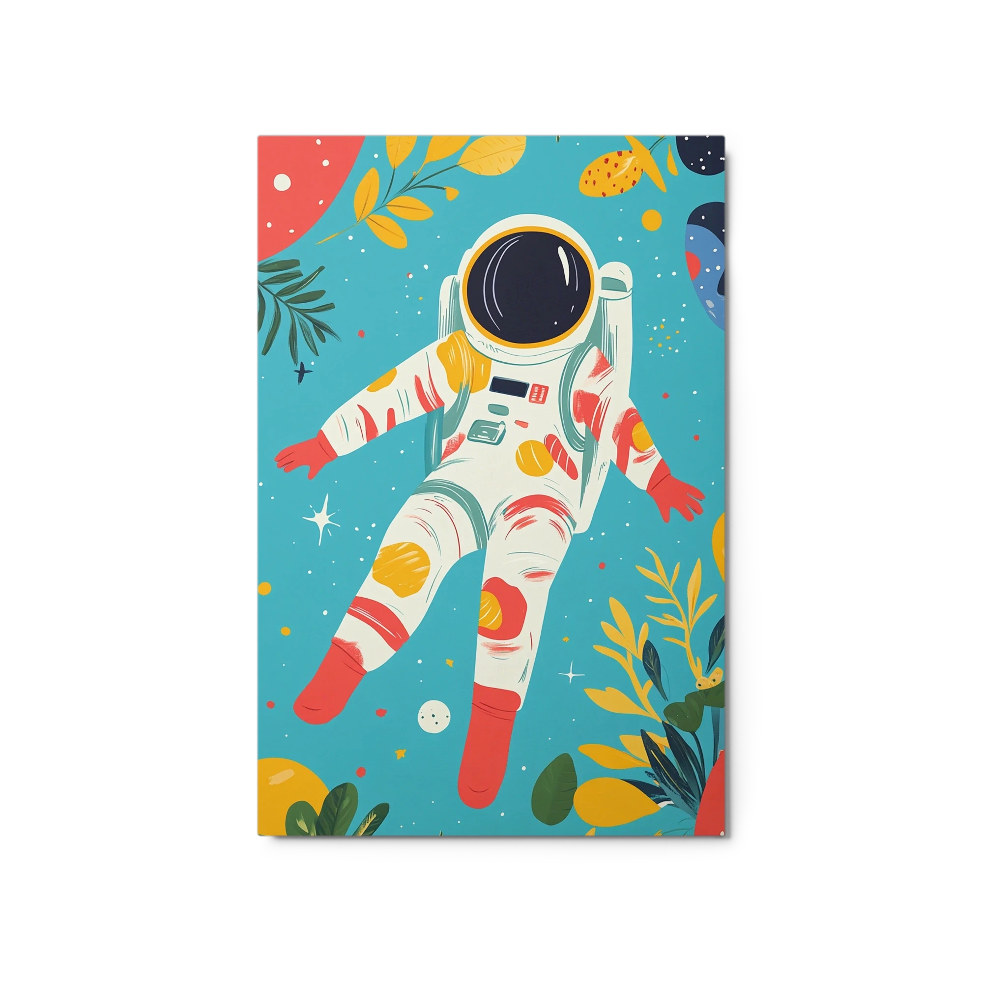 Astronaut Floating in Space Illustration