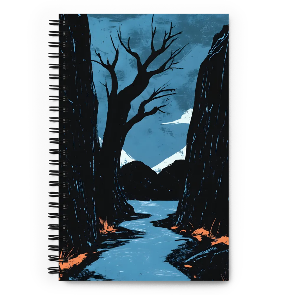 Whispers of the Nocturnal River 
 Spiral Notebook | 140 pages