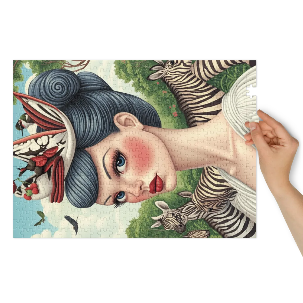 Retrato Encantado 
 Puzzle em caixa de metal