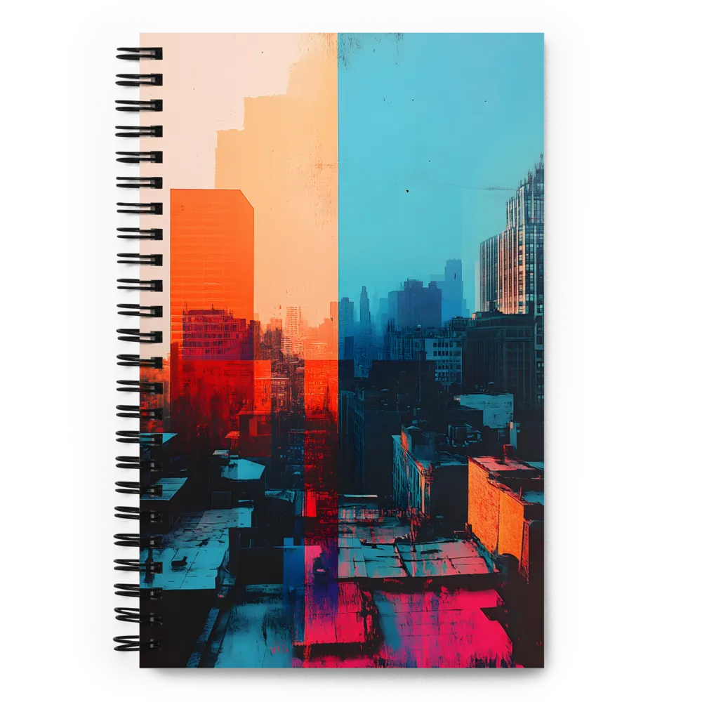 City Split Horizon 
 Spiral Notebook | 140 pages