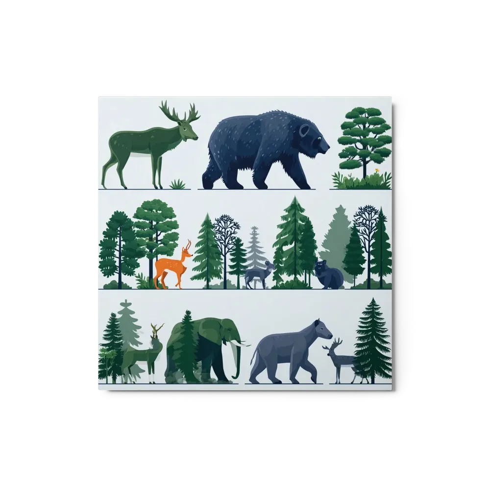 Forest Fauna Lineup | Art Print