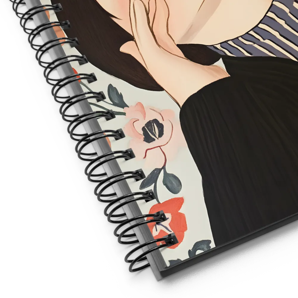 Upward Gaze Amidst Flora 
 Spiral Notebook | 140 pages