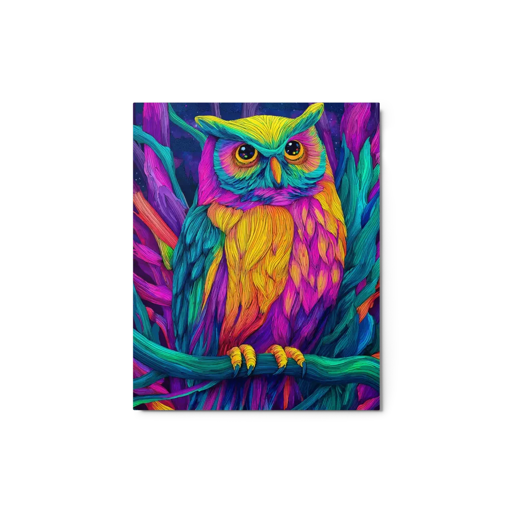 Neon Psychedelic Owl | Art Print
