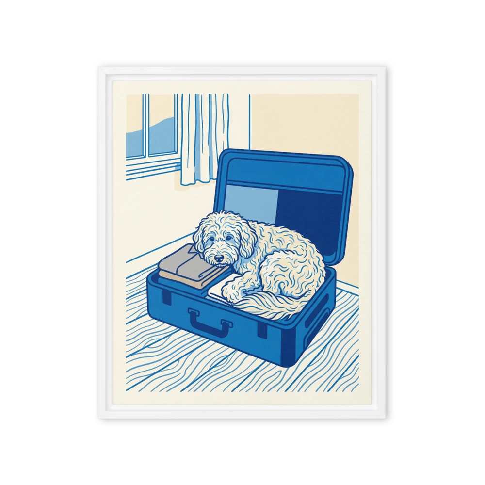 Pet Portrait — Cobalt Line