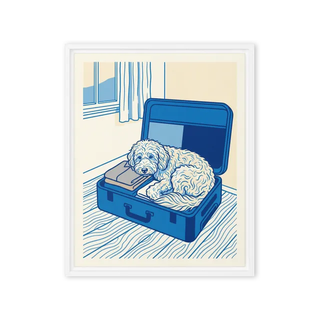 Pet Portrait — Cobalt Line