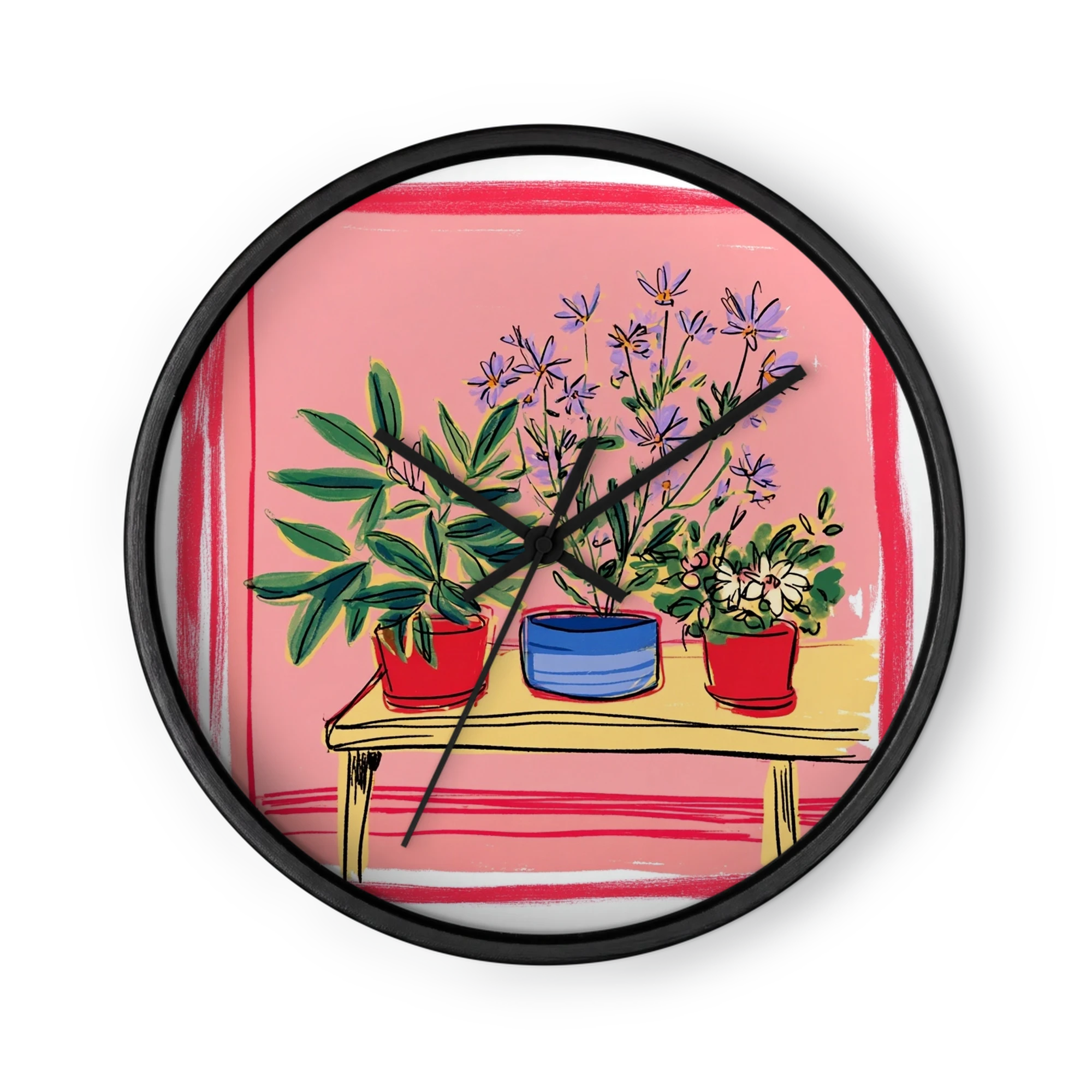 Three Potted Plants