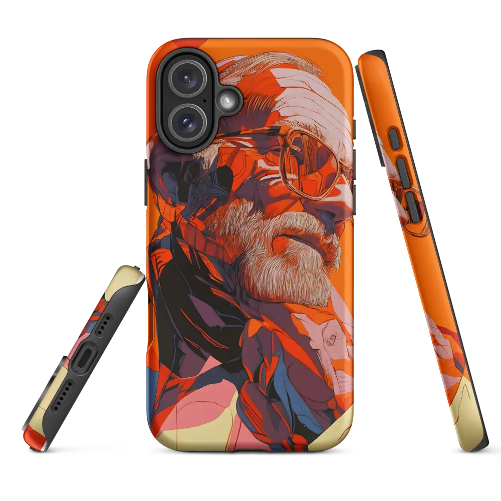 Abstract Portrait of Elderly Man