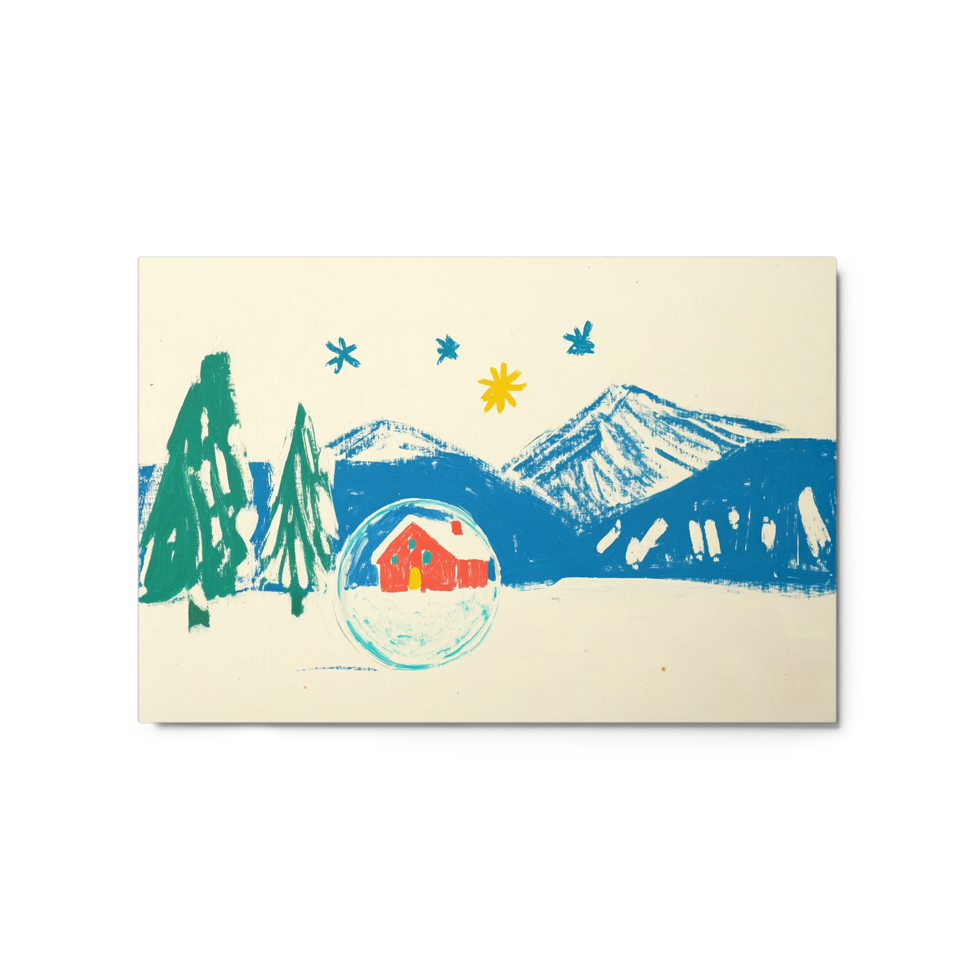 Winter Cabin Snow Globe