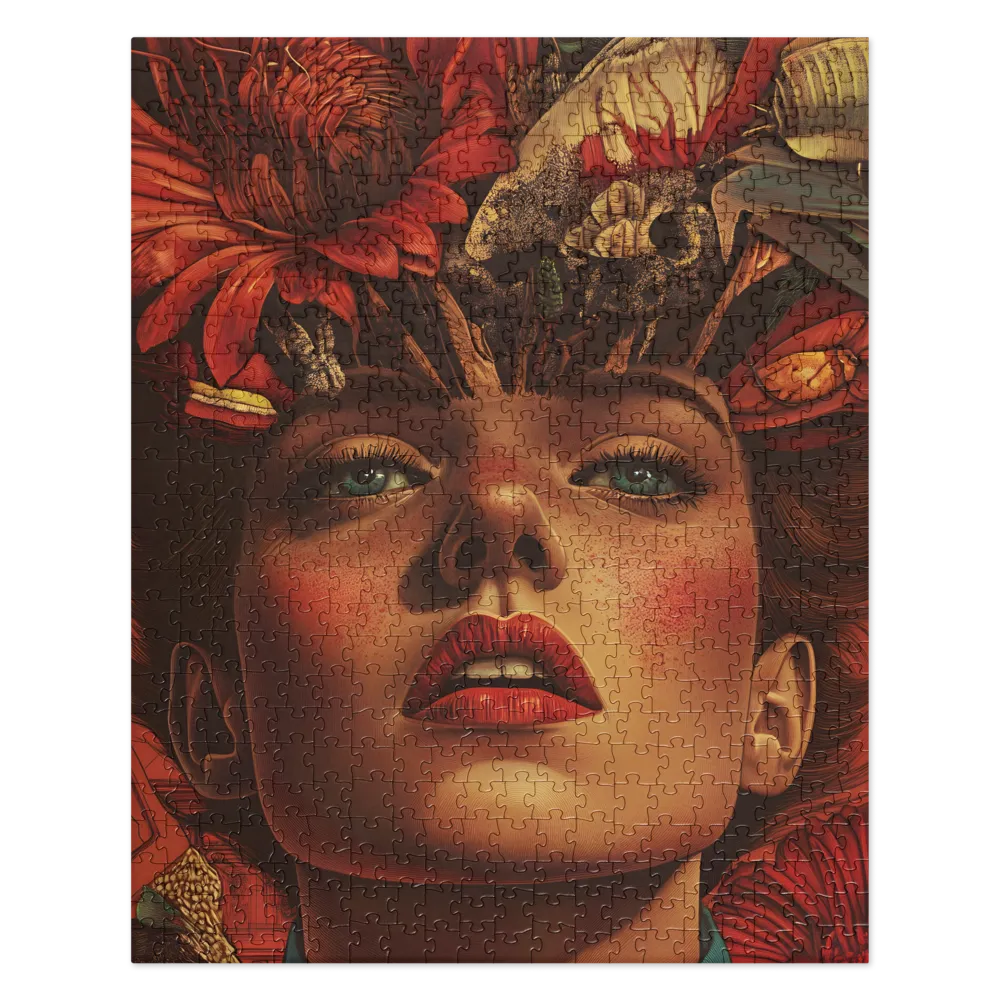 Floral Mind Bloom 
 Jigsaw Puzzle in Tin Box