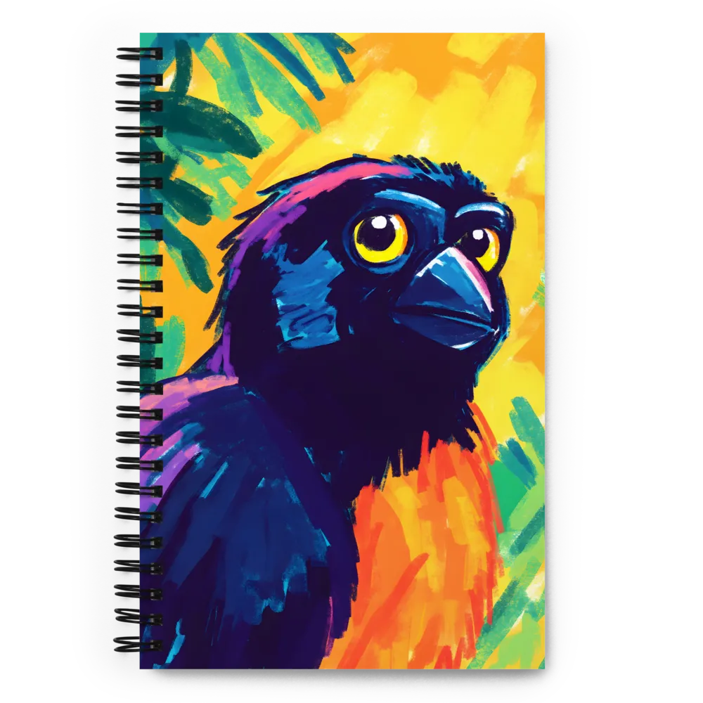 Expressive Jungle Bird 
 Spiral Notebook | 140 pages