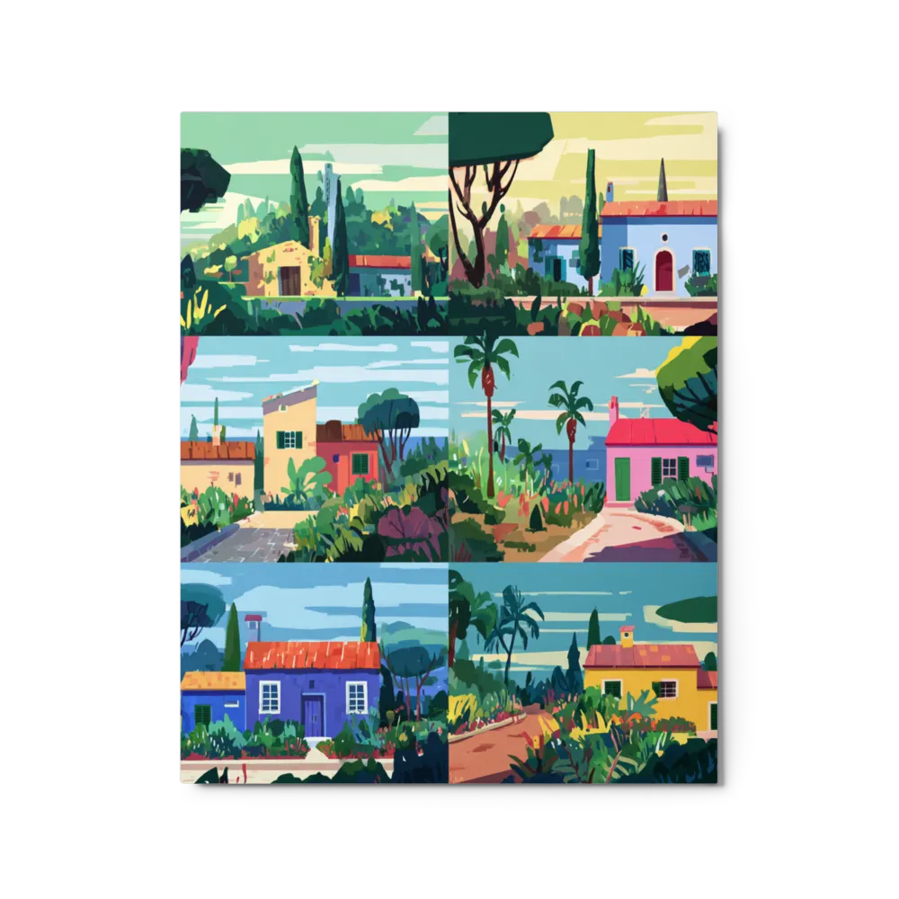 Mediterranean Coastal Villages 
 Canvas | 24″x 30″