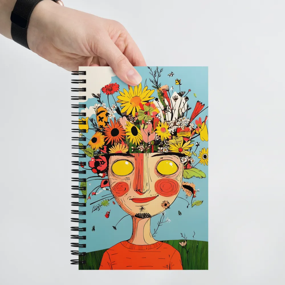 Floral Mind Bloom 
 Spiral Notebook | 140 pages