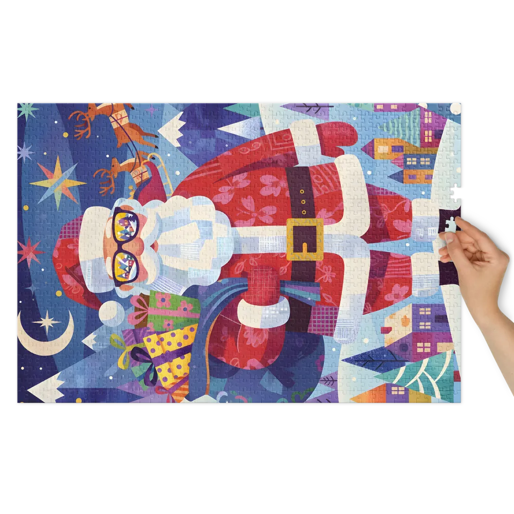 Santa with Sunglasses | Jigsaw Puzzles