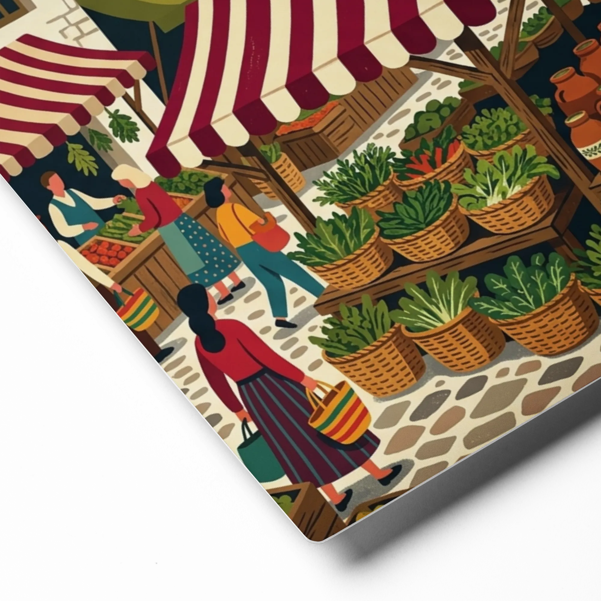 Mediterranean Market Day | Art Print